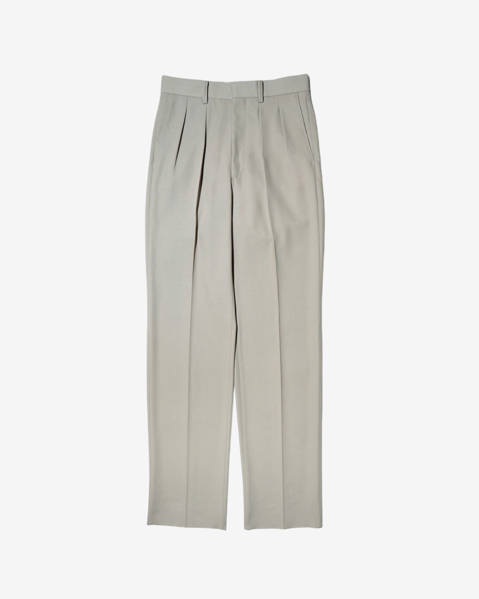 LAX TROUSER IN WOOL BLEND BACK SATIN