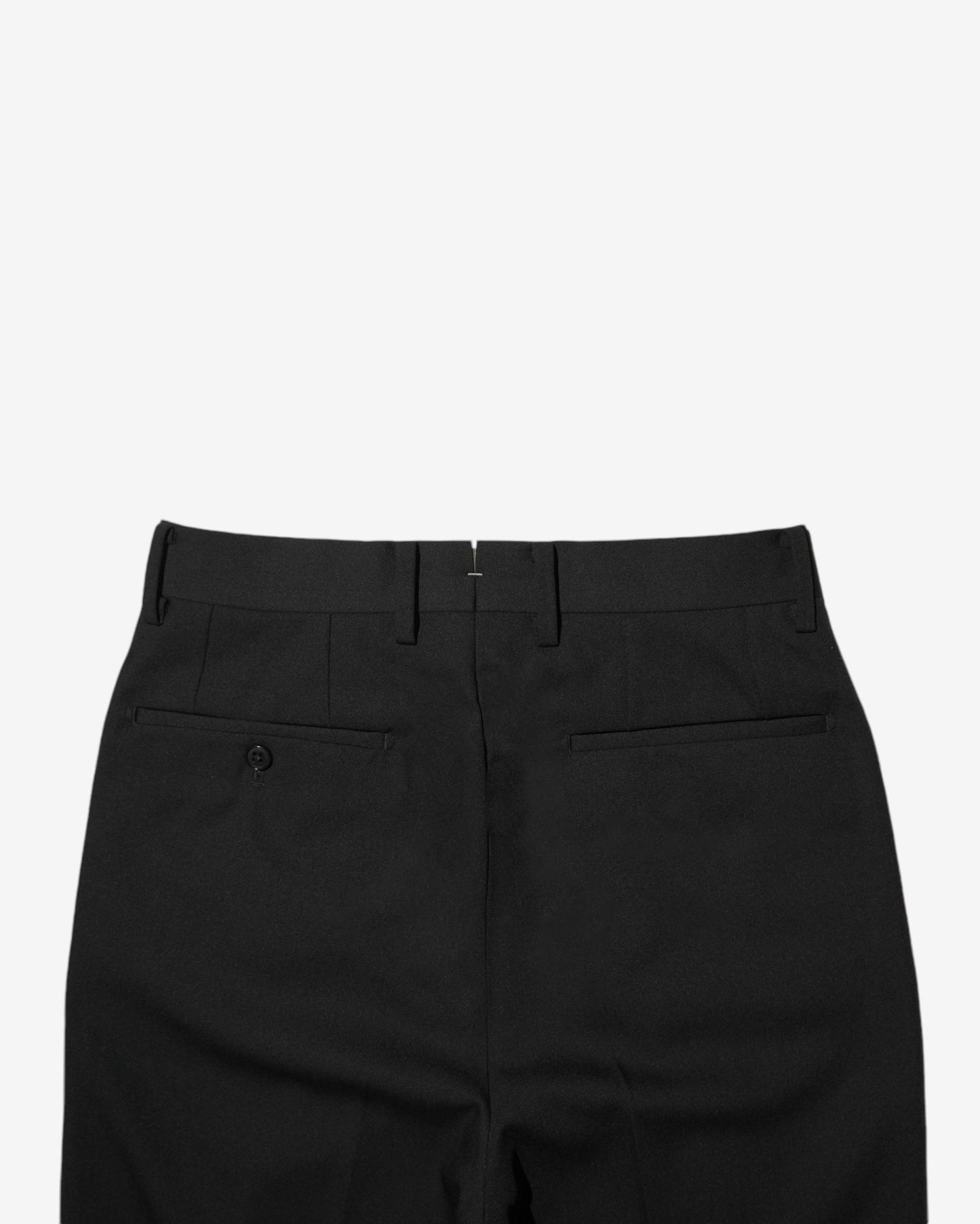 LAX TROUSER IN WOOL BLEND BACK SATIN