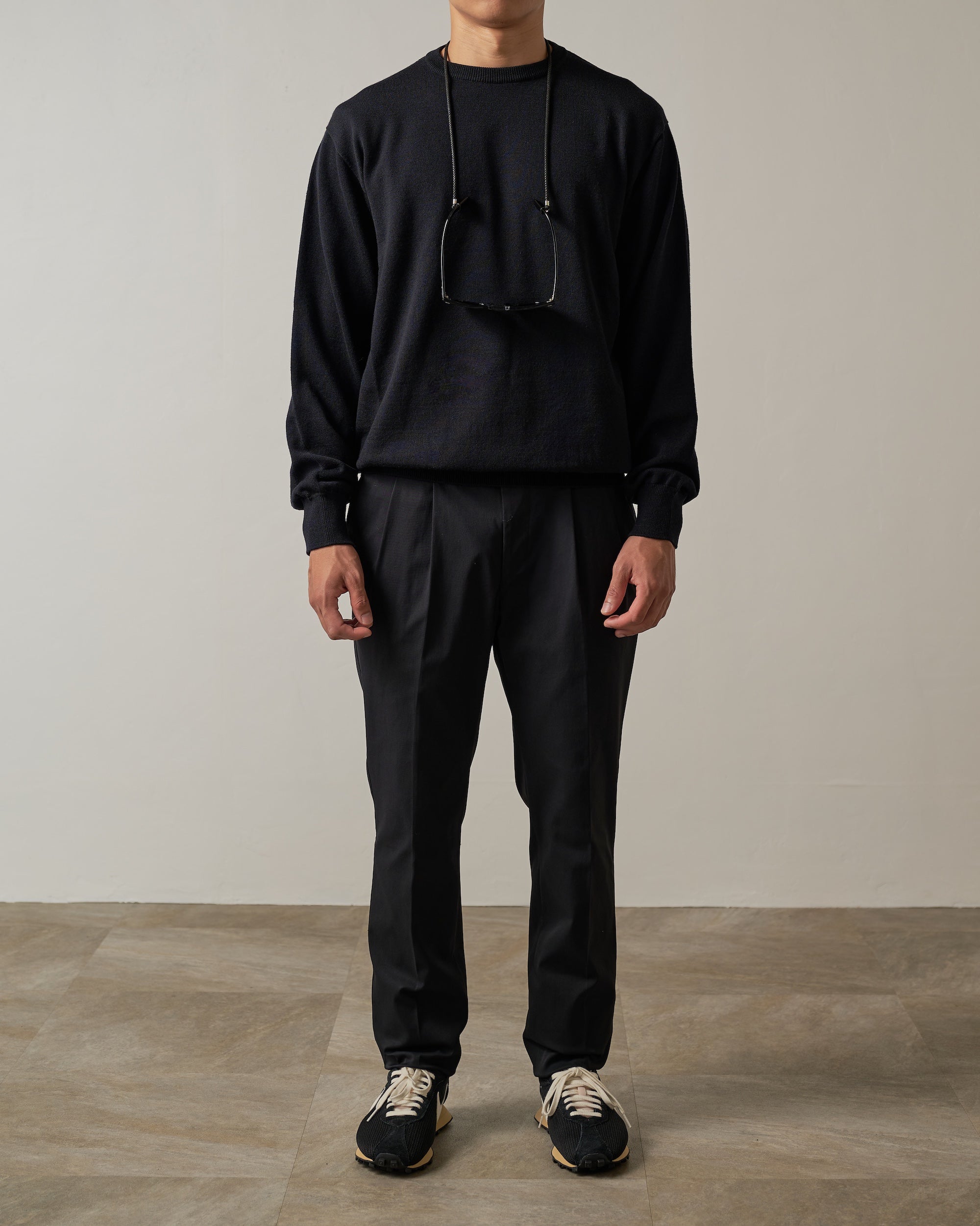 PLEATED PANT IN NYLON