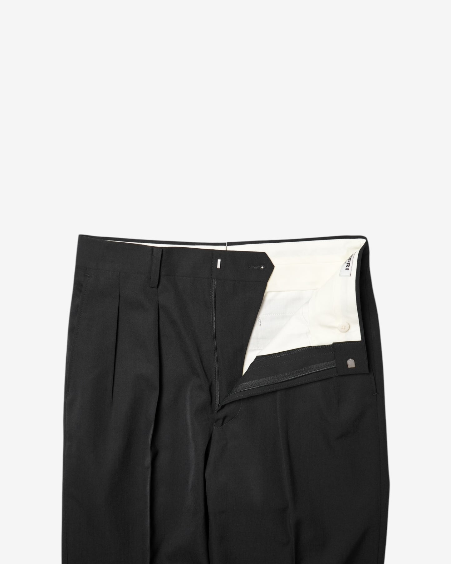 LAX TROUSER IN WOOL BLEND GABARDINE