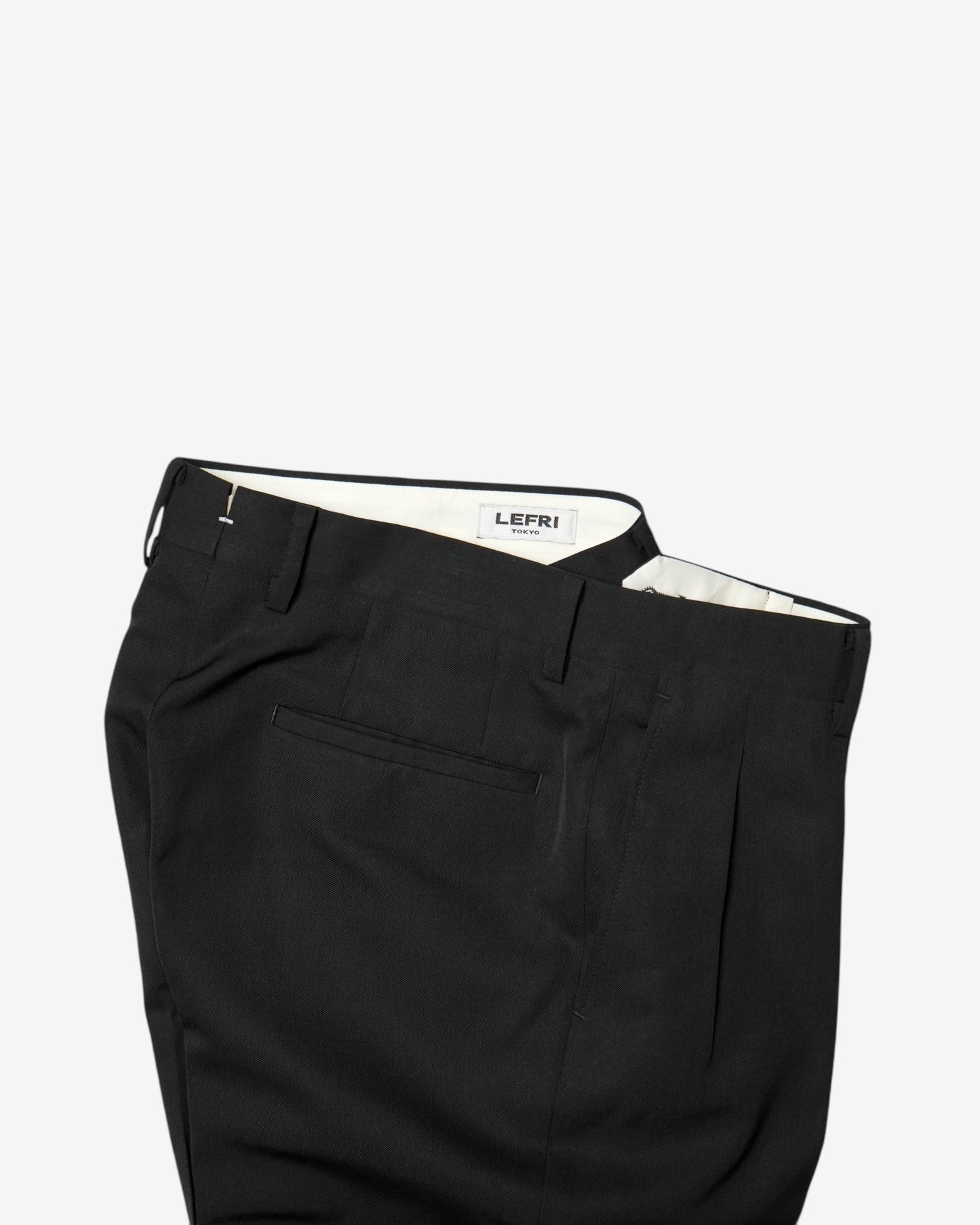 LAX TROUSER IN WOOL BLEND GABARDINE