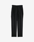 PLEATED TROUSER IN ORGANIC COTTON